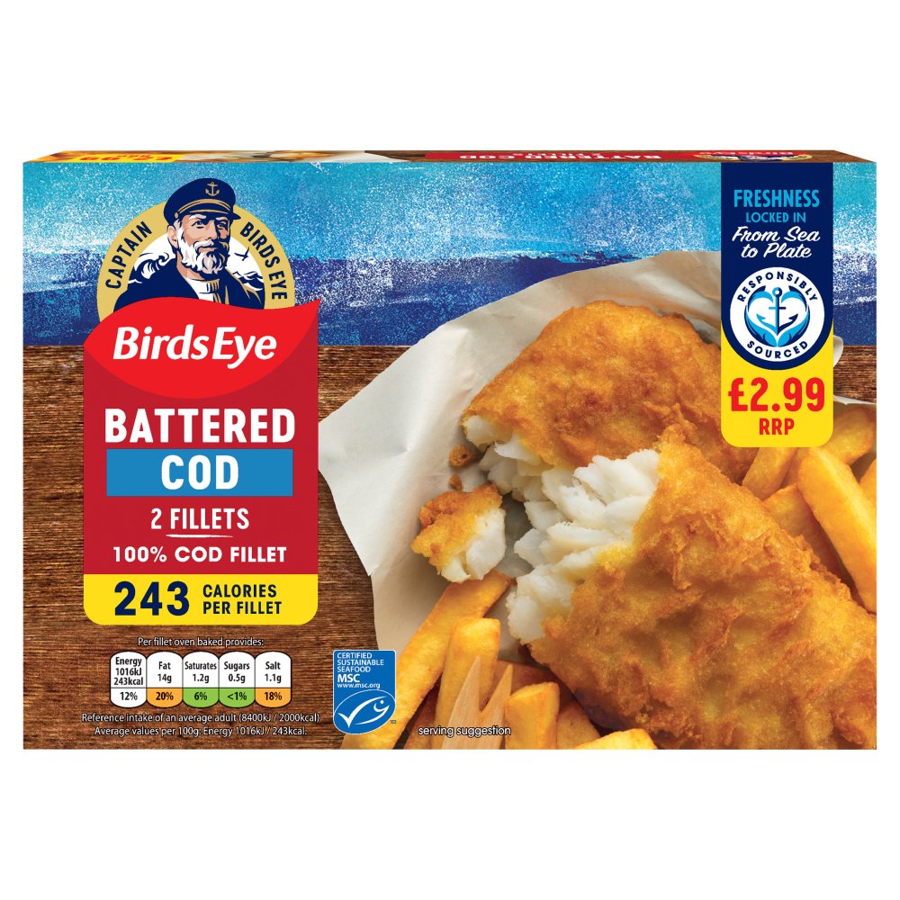 Cod Roe Battered Transparent Birds Eye 2 Battered Cod Fillets 200g 200g × 1 – Asetena Pa