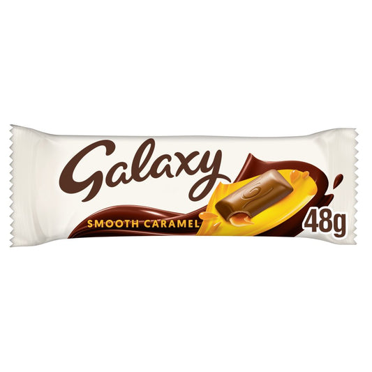 Galaxy Smooth Caramel & Milk Chocolate Snack Bar 48g Box of 12