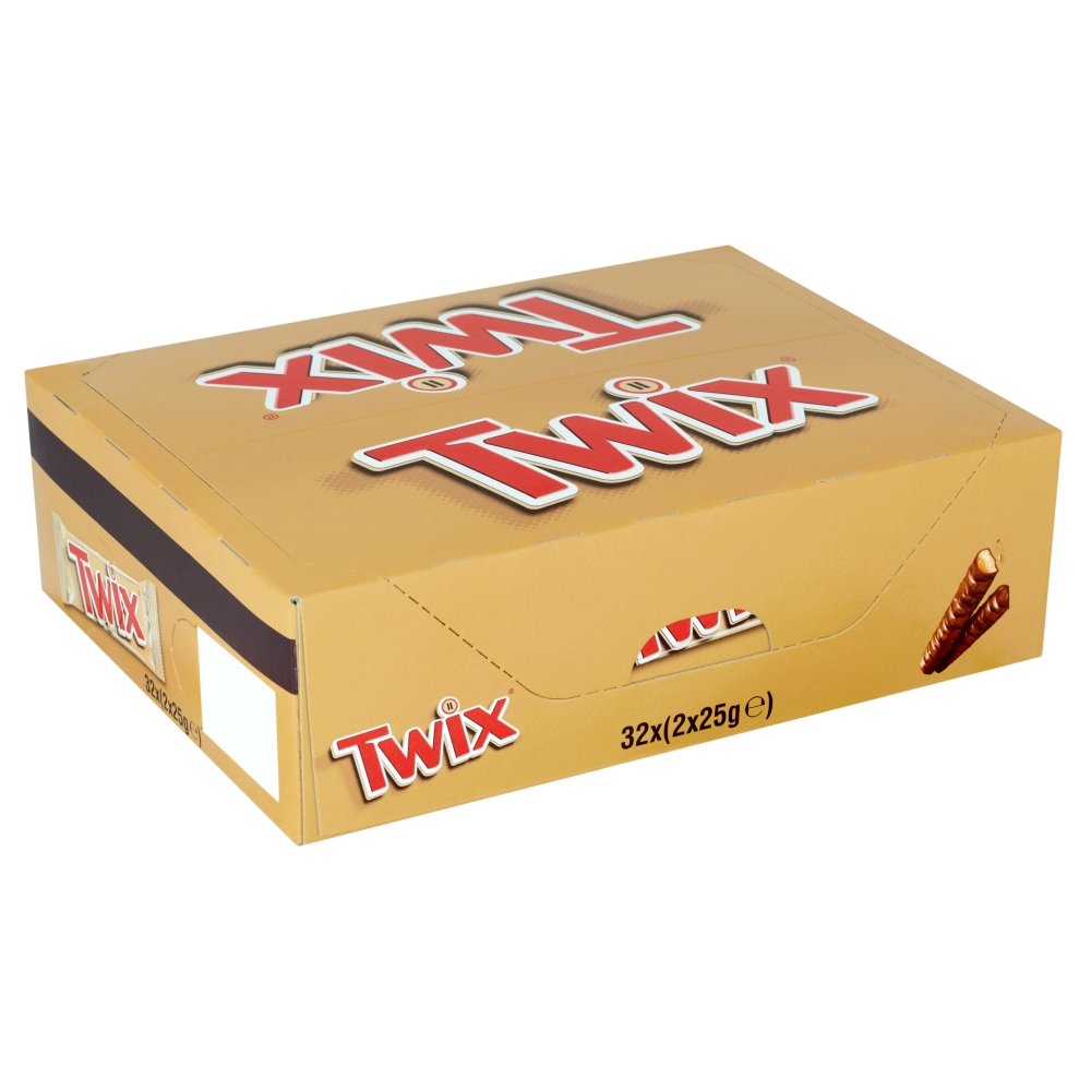 Twix Caramel & Milk Chocolate Fingers Biscuit Snack Bar 50g