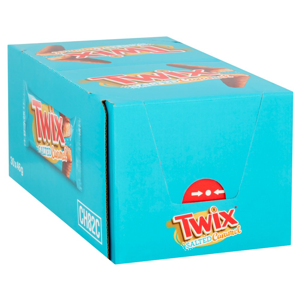 Twix Salted Caramel & Milk Chocolate Fingers Biscuit Snack Bar 46g