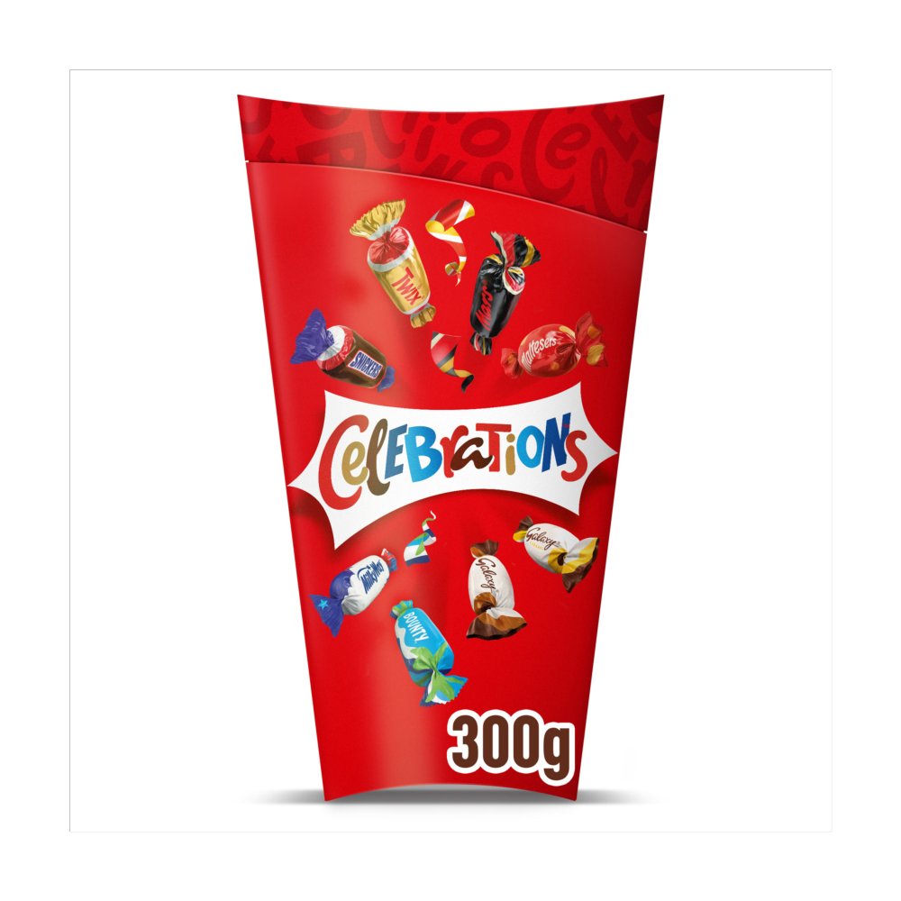 Celebrations Milk Chocolate Selection Box of Mini Chocolate & Biscuit Bars 300g Box of 9