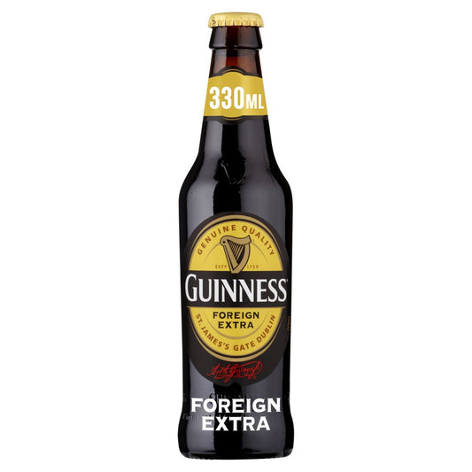 Guinness Foreign Extra Stout Beer 7.5% vol 330ml Bottle   330ml × 24 × 1