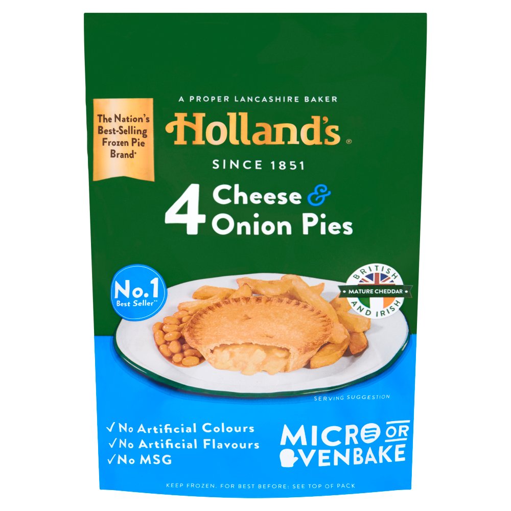 Holland's 4 Cheese & Onion Pies   4s × 1