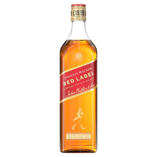 Johnnie Walker Red Label Blended Scotch Whisky 40% vol 70cl PMP £19.99   70Cl × 6