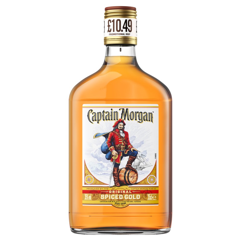 Captain Morgan Original Spiced Gold Rum Based Spirit Drink 35% vol 35cl £10.49 PMP 04x06   35Cl × 1