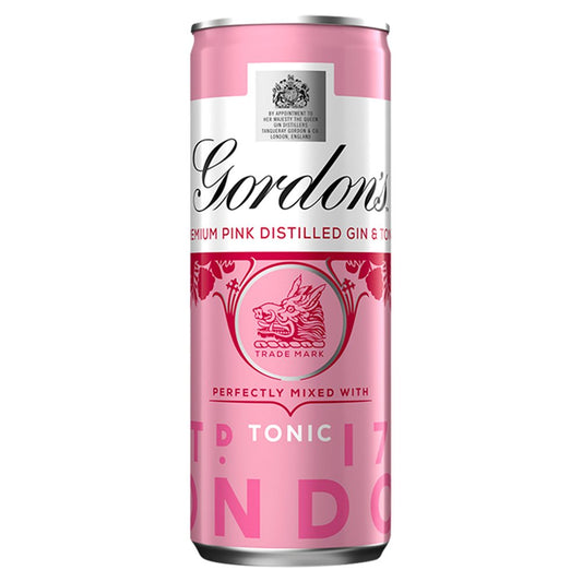 Gordon's Pink Gin & Tonic Premix Ready to Drink 250ml   250ml × 12 × 1