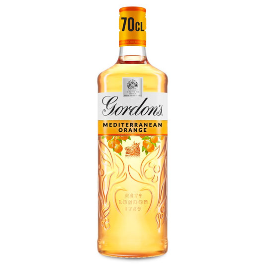 Gordon's Mediterranean Orange Distilled Flavoured Gin 37.5% vol 70cl Bottle   70Cl × 6