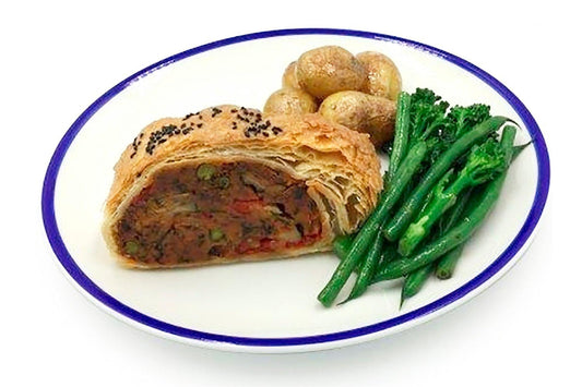 Bespoke Kitchen foods Courgette & Red Pepper Wellington 180g 20 x 180g Ready Meals Asetena Pa 