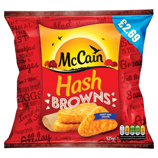 McCain Hash Browns 525g   525g × 1