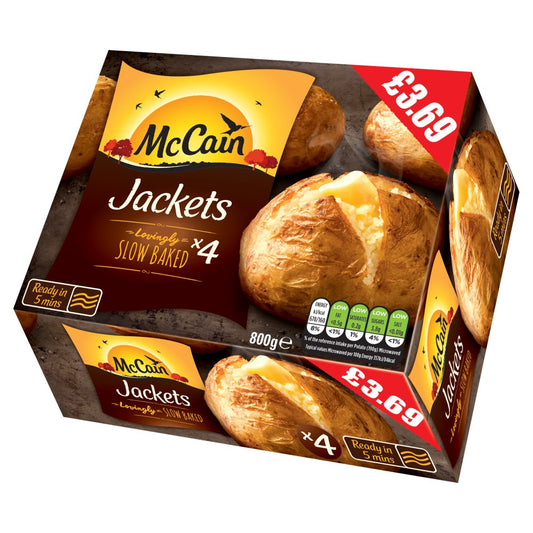 McCain Jackets 800g   4pk × 1