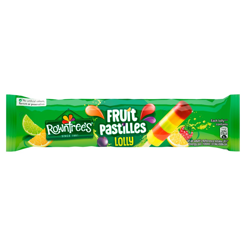 Rowntree's Fruit Pastilles Ice Lollies 65ml   65ml × 32 × 1