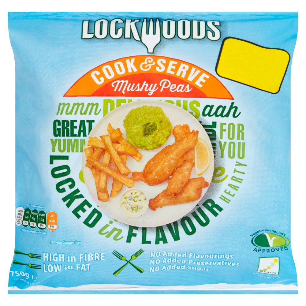 Lockwoods Cook & Serve Mushy Peas 750g   750g × 1