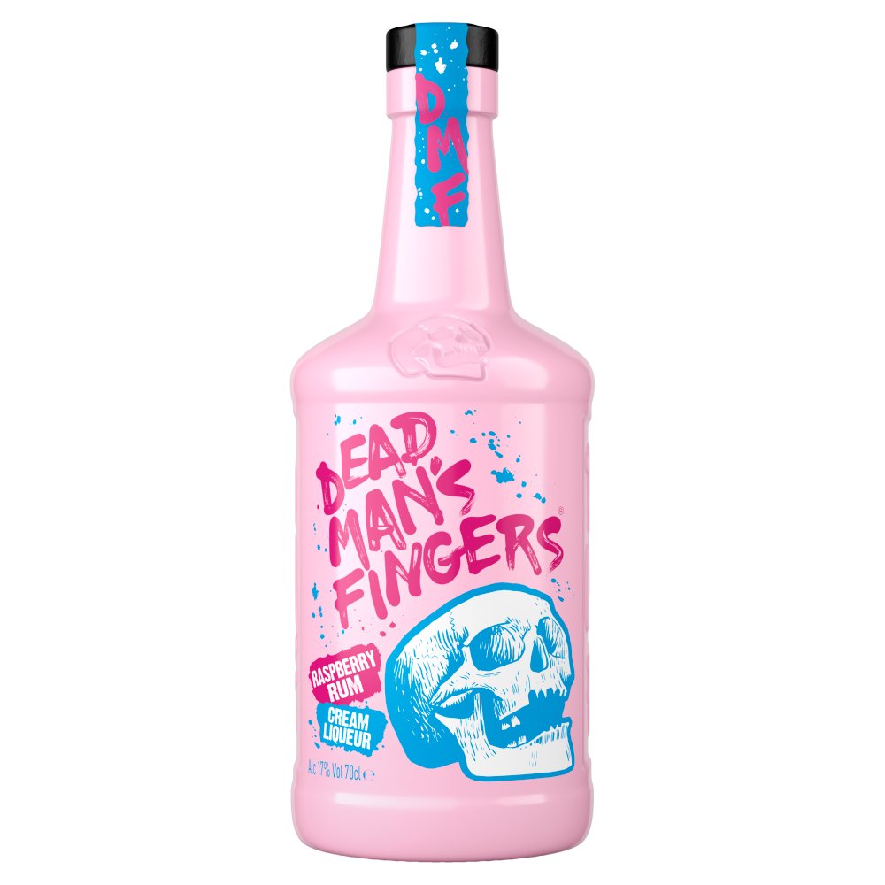 Dead Man's Fingers Raspberry Rum Cream Liqueur 70cl   70Cl × 6