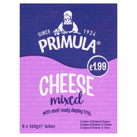 Primula Cheese Mixed 6 x 140g   140g × 6 × 1