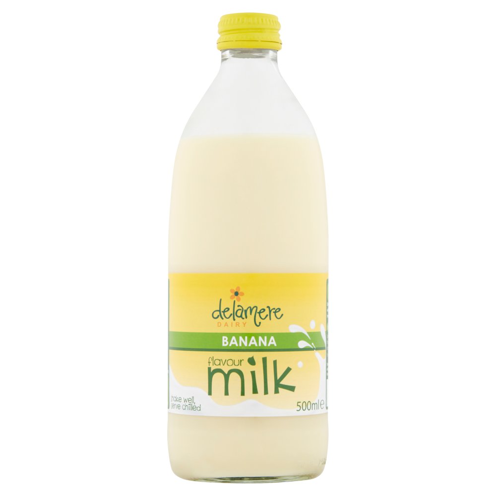 Delamere Dairy Banana Flavour Milk 500ml   500ml × 1