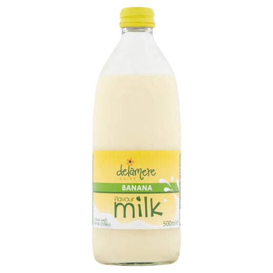 Delamere Dairy Banana Flavour Milk 500ml   500ml × 12