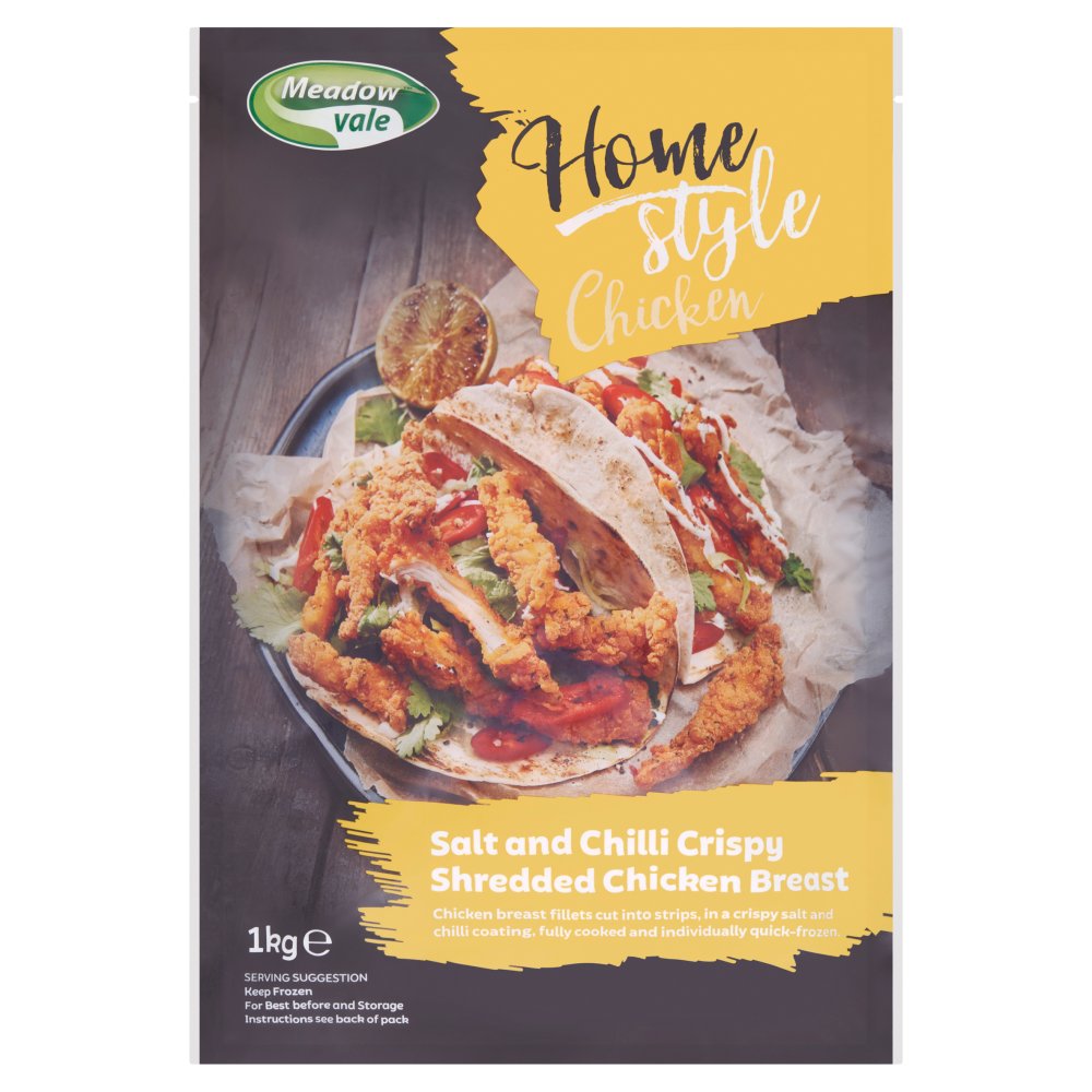 Meadow Vale Salt and Chilli Crispy Shredded Chicken Breast 1kg   1Kg × 1