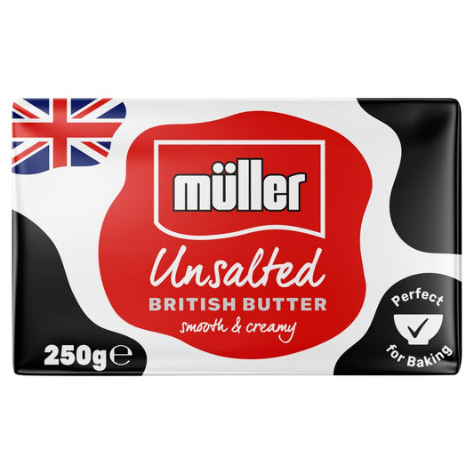 Müller Unsalted British Butter 250g   250g × 20