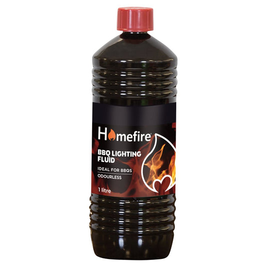 Homefire BBQ Lighting Fluid 1 Litre   1Ltr × 12
