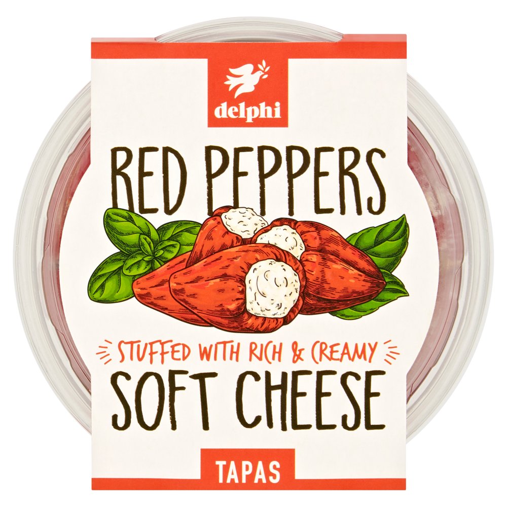 Delphi Red Peppers Soft Cheese Tapas 135g   135g × 1