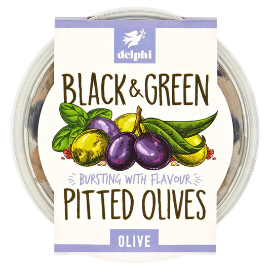 Delphi Black & Green Pitted Olives Olive 160g   160g × 6