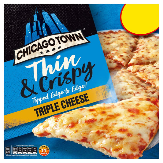 Chicago Town Thin & Crispy Triple Cheese 305g   305g × 6