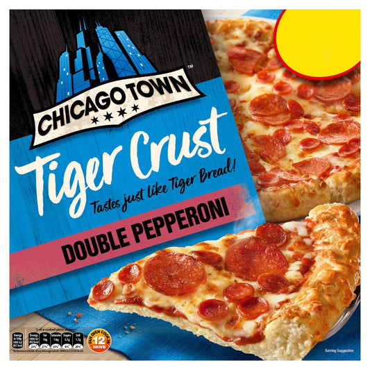 Chicago Town Tiger Crust Double Pepperoni Pizza 320g   320g × 10