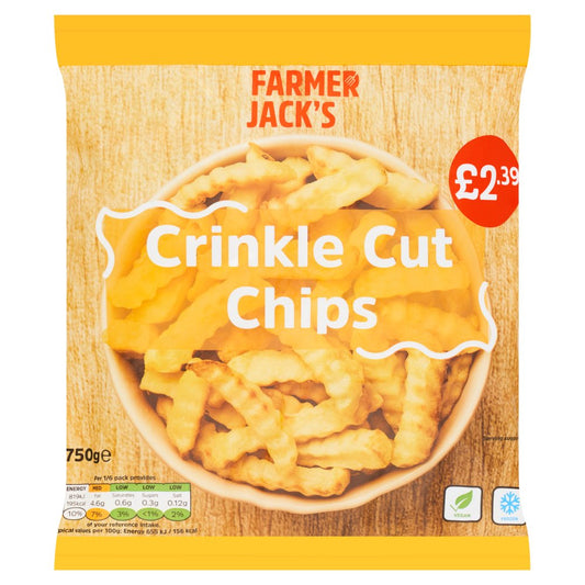 Farmer Jack's Crinkle Cut Chips 750g   750g × 1