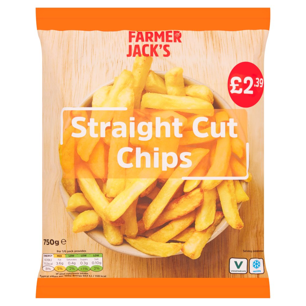 Farmer Jack's Straight Cut Chips 750g   750g × 1