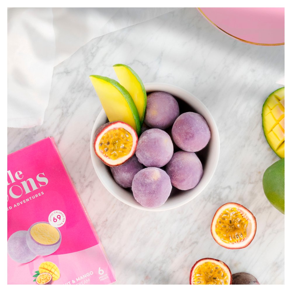Little Moons Mochi Ice Cream Passionfruit & Mango 6 x 32g (192g)