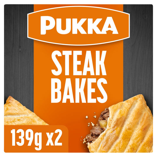 PUKKA 2 Steak Bakes 278g   2pk × 12