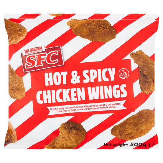 SFC Hot & Spicy Chicken Wings 500g   500g × 1