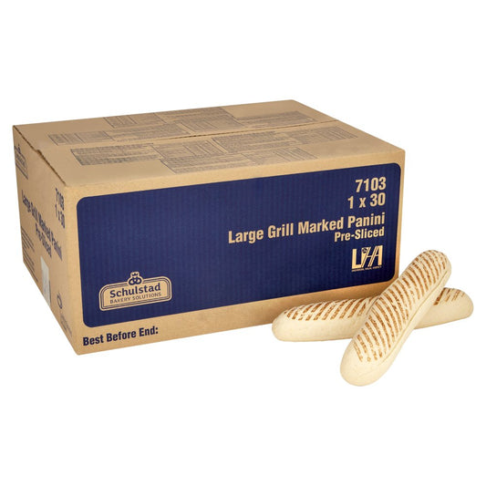 Schulstad Bakery Solutions Large Grill Marked Panini Pre-Sliced 1 x 30