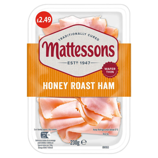 Mattessons Honey Roast Ham 230g   230g × 6
