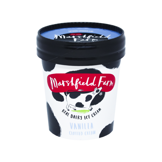 Marshfield Clotted Vanilla Cups 12x125ml