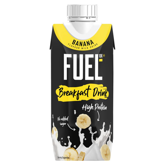 FUEL10K Banana Flavour Milk Drink 330ml   330ml × 8 × 1