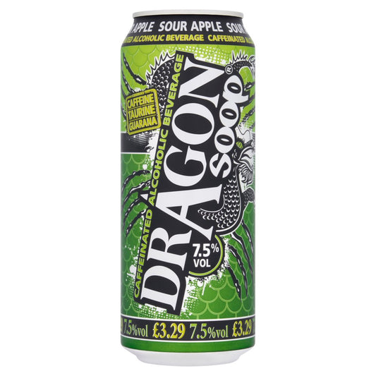 Dragon Soop Caffeinated Alcoholic Beverage Sour Apple 500ml   %500ml × 8 × 1