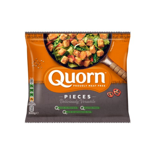 Quorn Pieces UNIT Gluten Free 6x300g . Packed 2 units to a case.
Unit Weight: 1.80 Kilos.