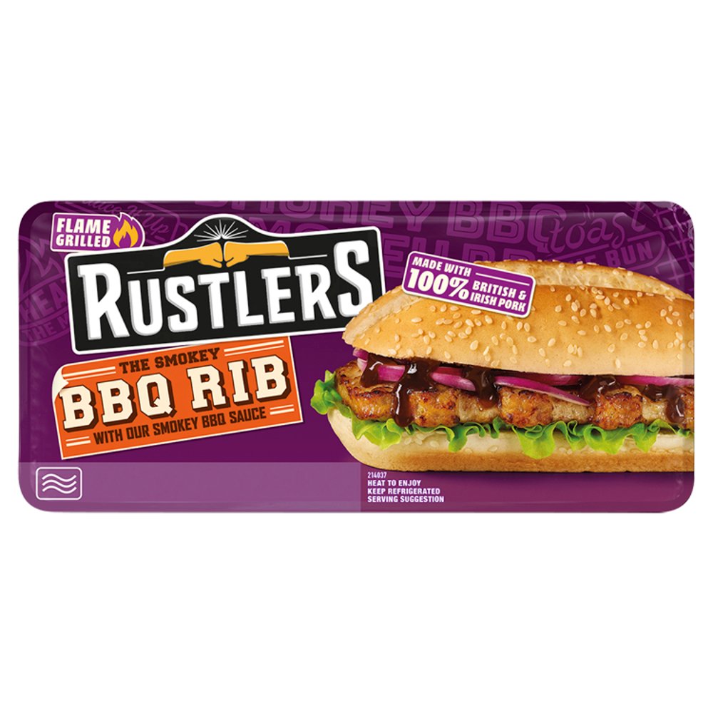 Rustlers The Smoky BBQ Rib with Our Smoky BBQ Sauce 157g   157g × 1