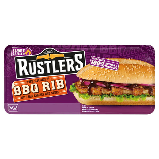 Rustlers The Smoky BBQ Rib with Our Smoky BBQ Sauce 157g   157g × 1