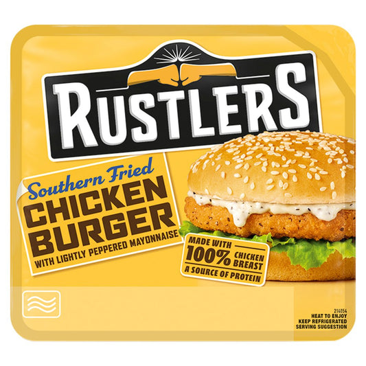 Rustlers Southern Fried Chicken Burger 136g   136g × 1