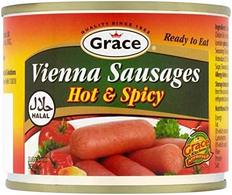 Grace  Hot & Spicy Vienna Sausages Halal  12x200g