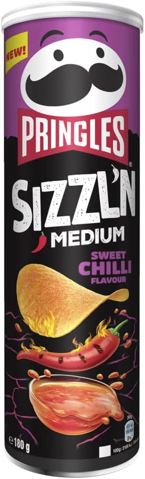 Pringles Sizz Sweet Chilli  6x180gC
