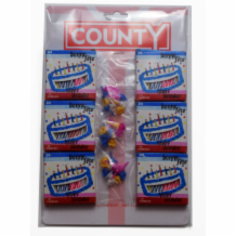 County Candle & Holder  6xLS11