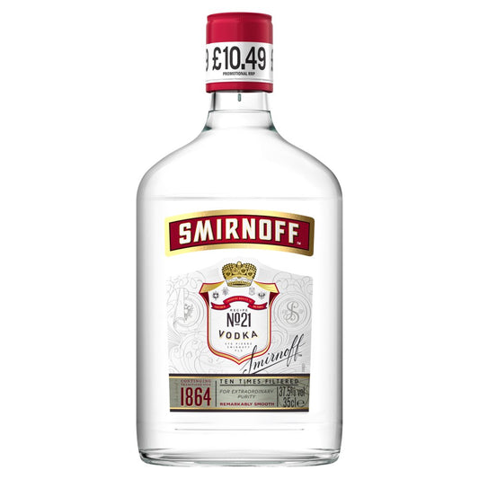 Smirnoff No.21 Vodka 37.5% vol 35cl Bottle PMP £10.49   35Cl × 24