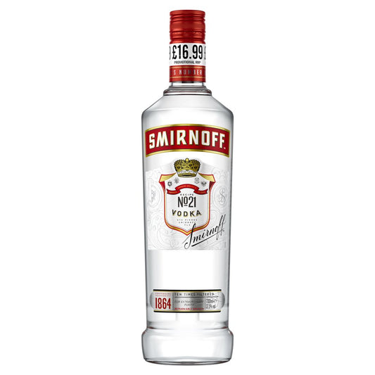Smirnoff No. 21 Vodka 37.5% vol 70cl Bottle PMP £16.99   70Cl × 1