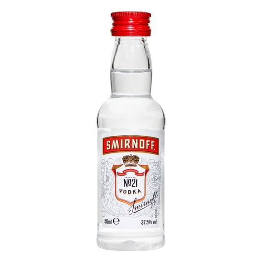 Smirnoff No. 21 Vodka 37.5% vol 5cl Bottle   5Cl × 12 × 10