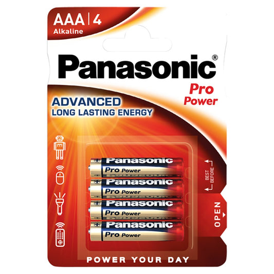 Panasonic Pro Power AAA Batteries Alkaline 4pk   4pk × 12