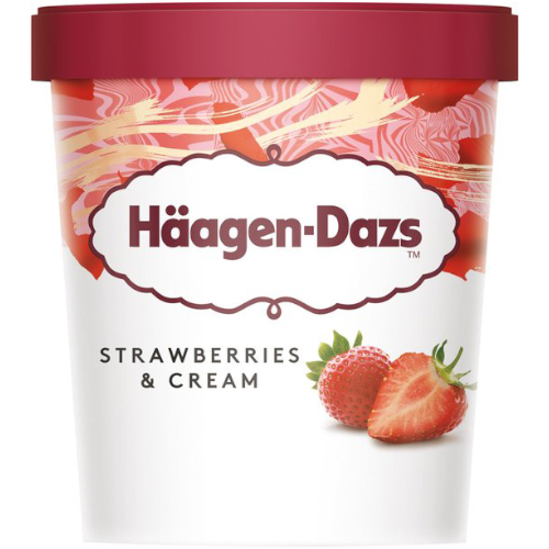 Haagen Dazs Strawberry & Cream 8x460ml