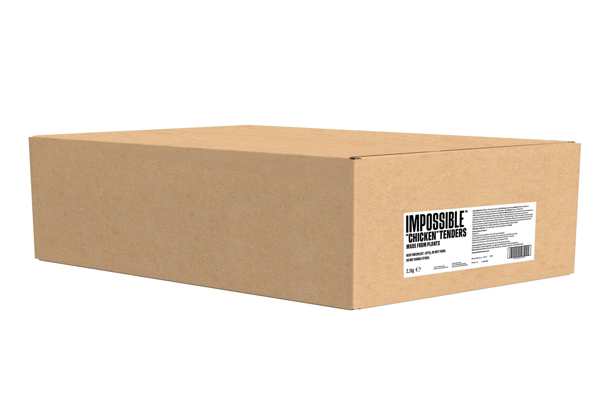 Impossible "Chicken" Tenders 1 x 2.1kg Ready Meals Asetena Pa 